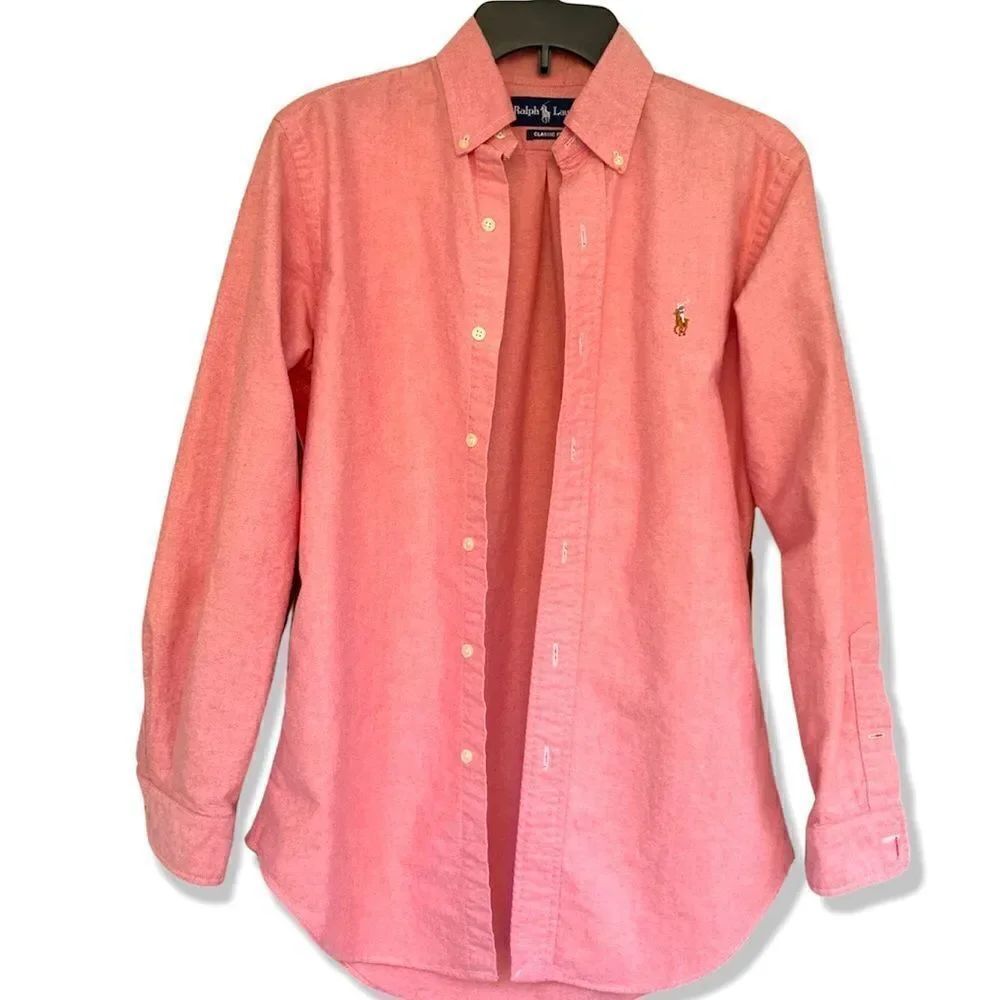 Ralph Lauren Classic fit button down dress shirt red